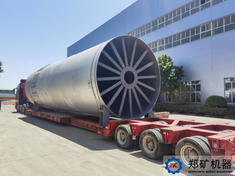 蒙古國石灰回轉窯發貨現場