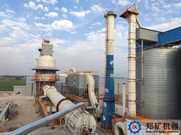 石灰生產線生產現場