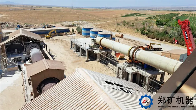 石灰回轉窯安裝現場